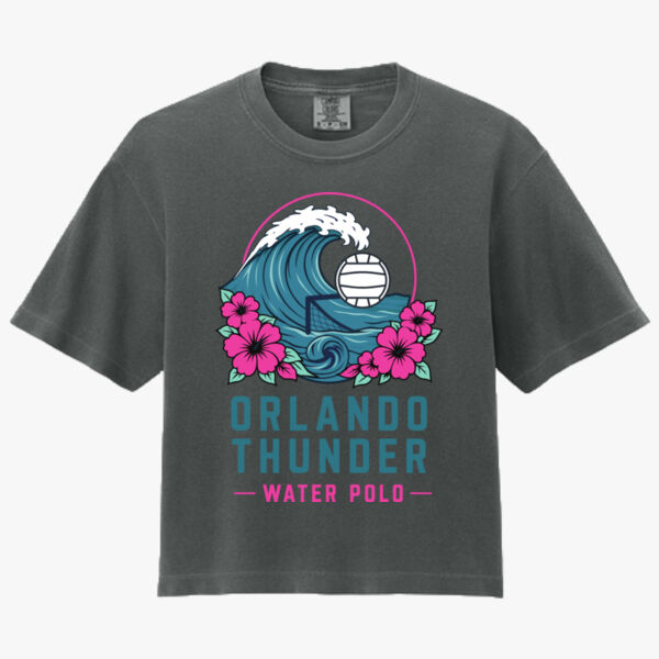 Women’s Heavyweight Boxy Tee - Wave Thumbnail